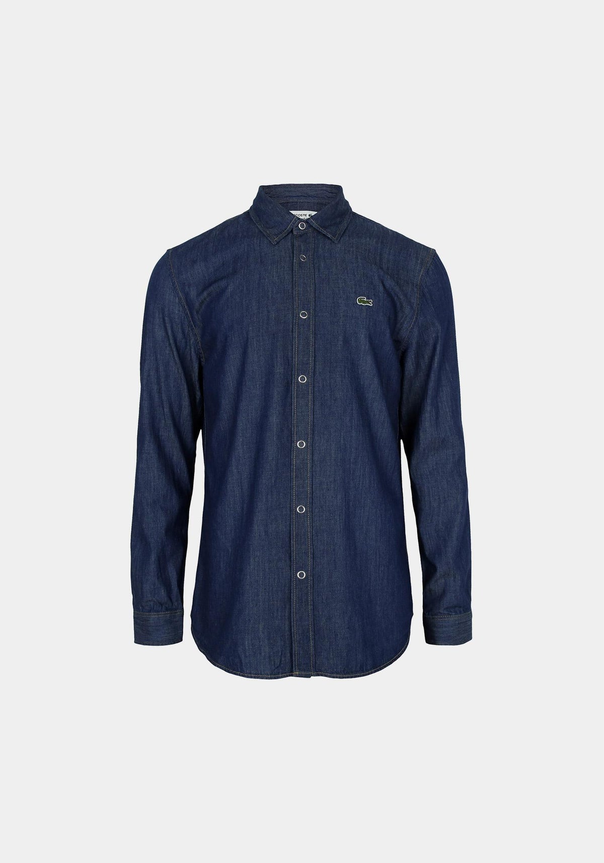 Lacoste Blue Denim Regular Fit Long Sleeve Shirt CH9084 MK9