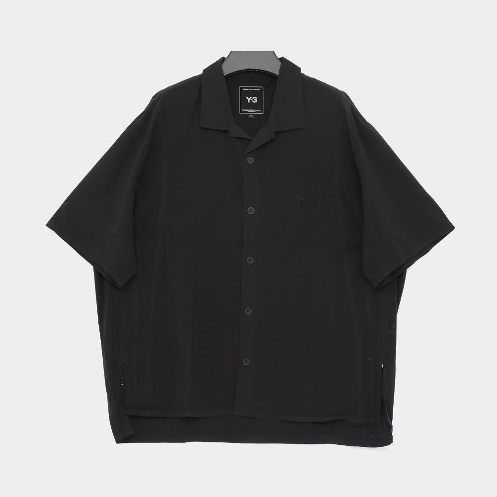 Y-3 Light Woven Short Sleeve Shirt with Y-3 Logo for Men KF6044