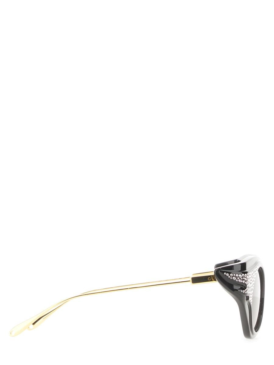 GUCCI Black Acetate Square Sunglasses