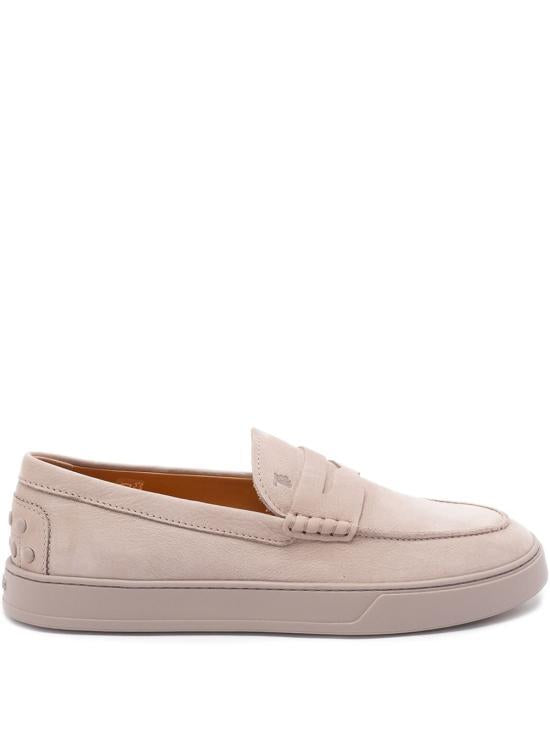 Tods Leather Loafers Navy Men’s Classic Slip-On Shoes