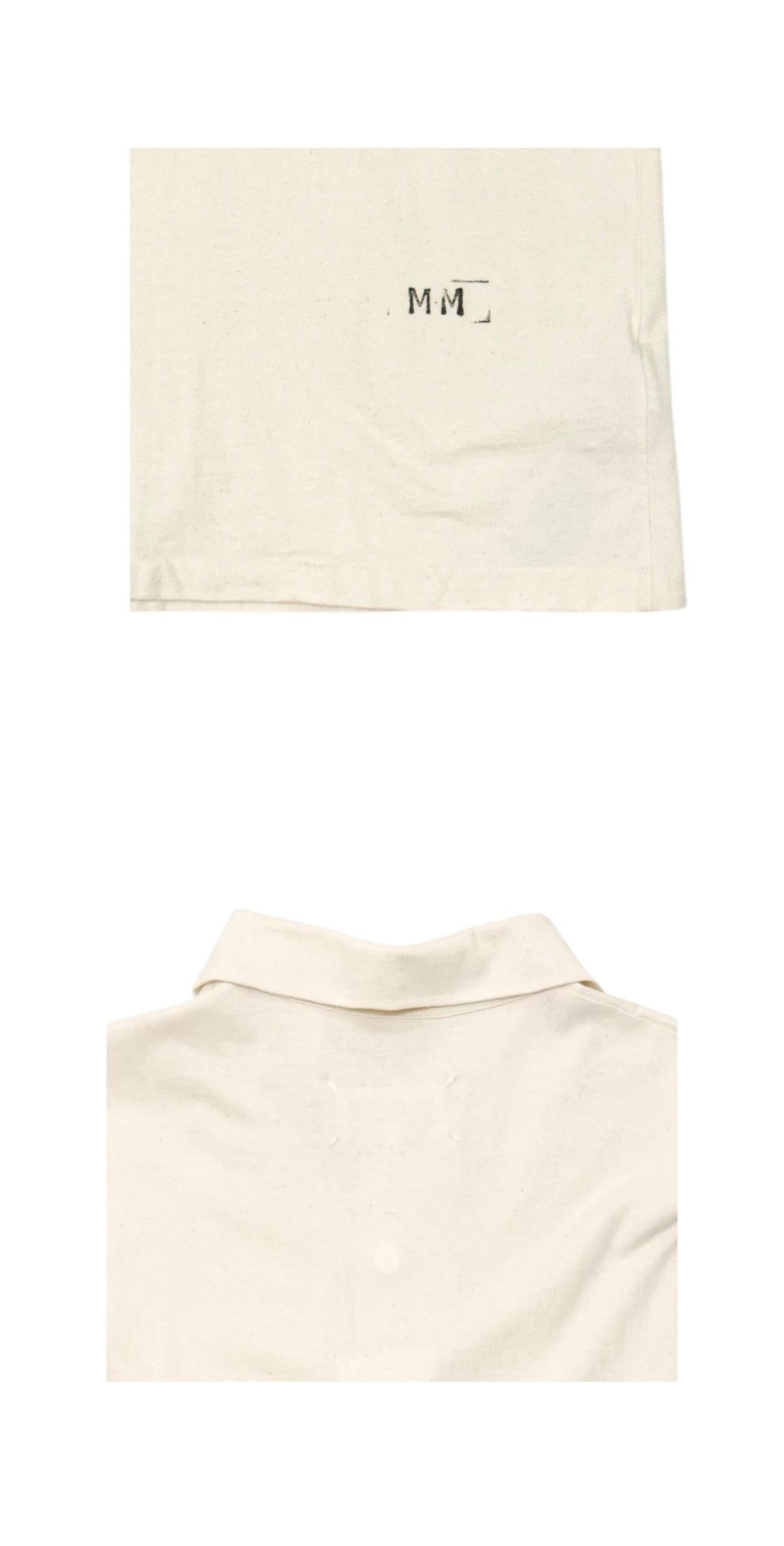 Maison Margiela Stitch Logo Stamp Logo Polo Shirt