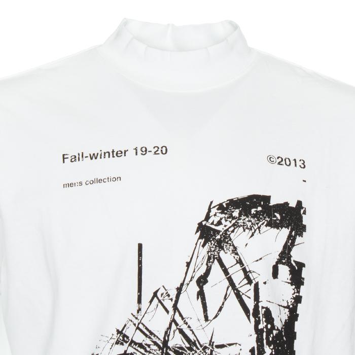 OFF WHITE Men’s High Neck Long Sleeve T-Shirt White OMAB032F19185013