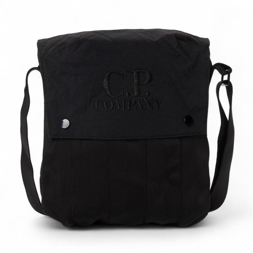 CP Company Black Nylon Crossbody Bag for Men