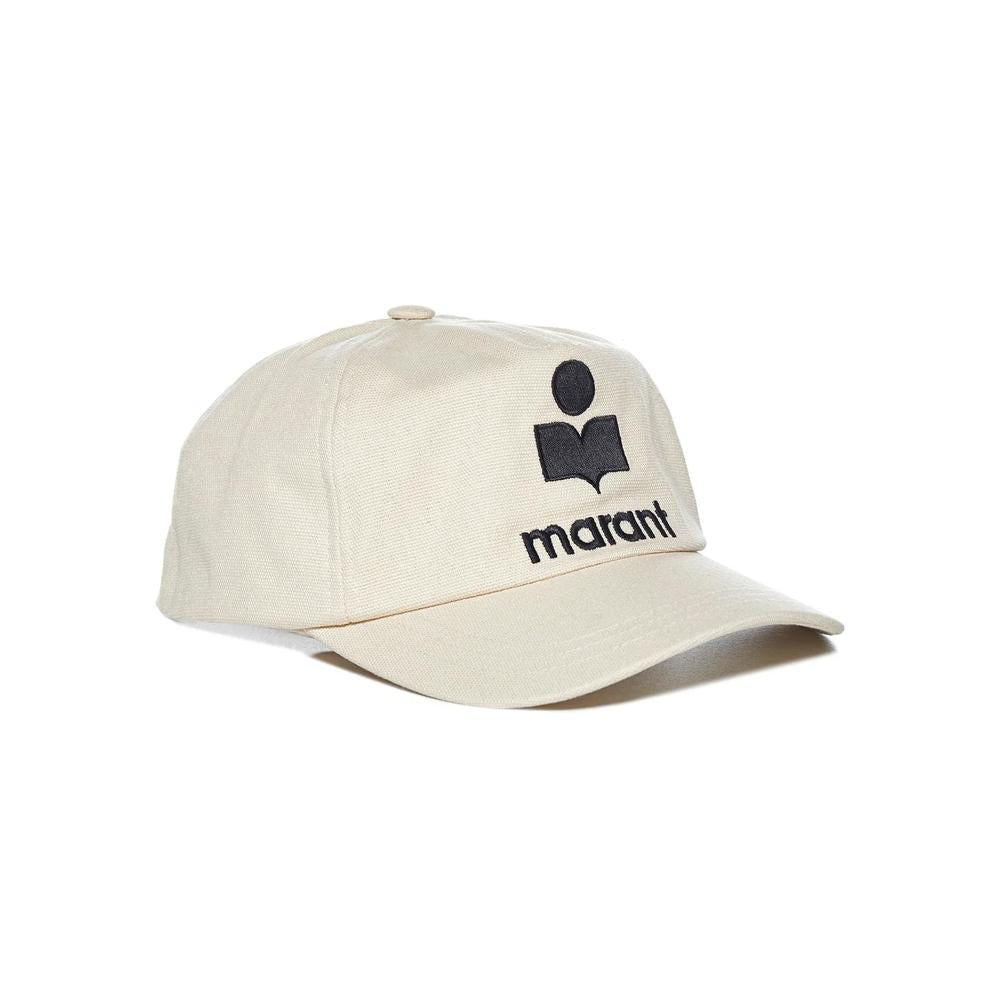 Isabel Marant TYRONYH Embroidered Black Cotton Cap