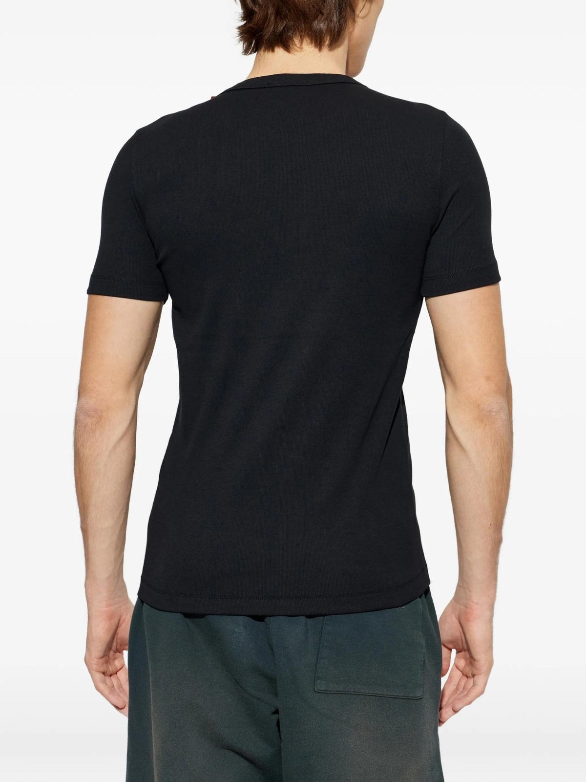 DIESEL Short Sleeve T-Shirt Men’s Crewneck Cotton Black
