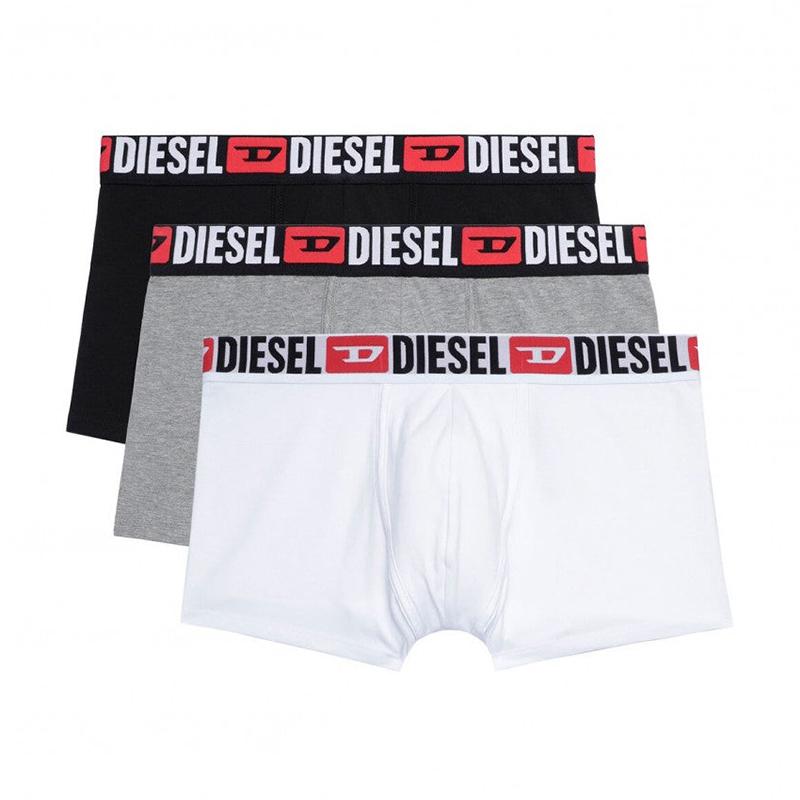 DIESEL Umbx Boxer Briefs Black Gray White Men’s Underwear 00ST3V 0DDAI E5896
