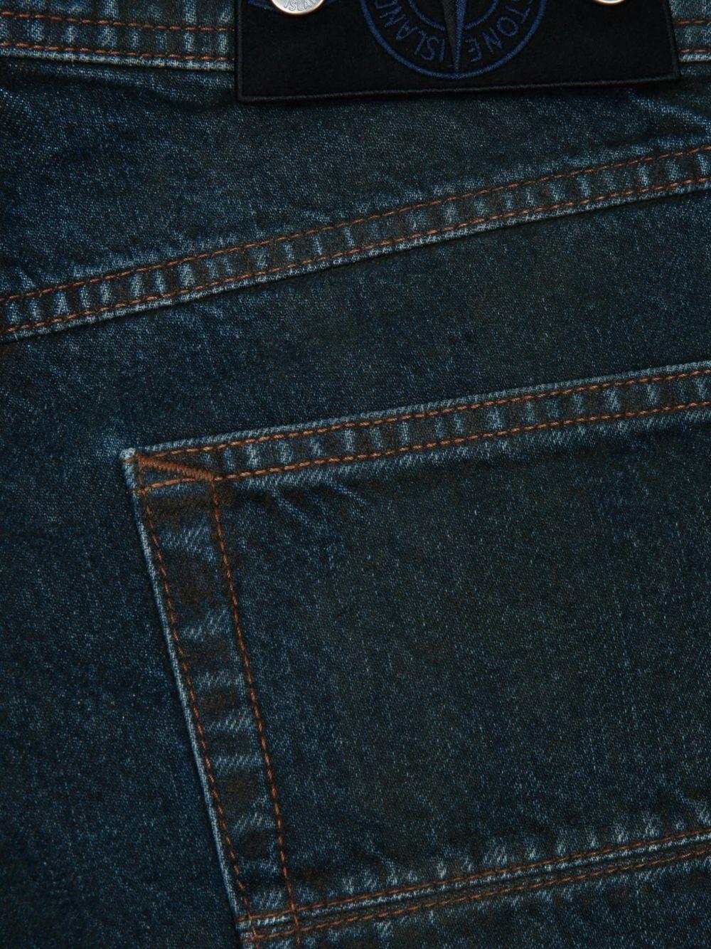 STONE ISLAND Blue Denim Jeans Men