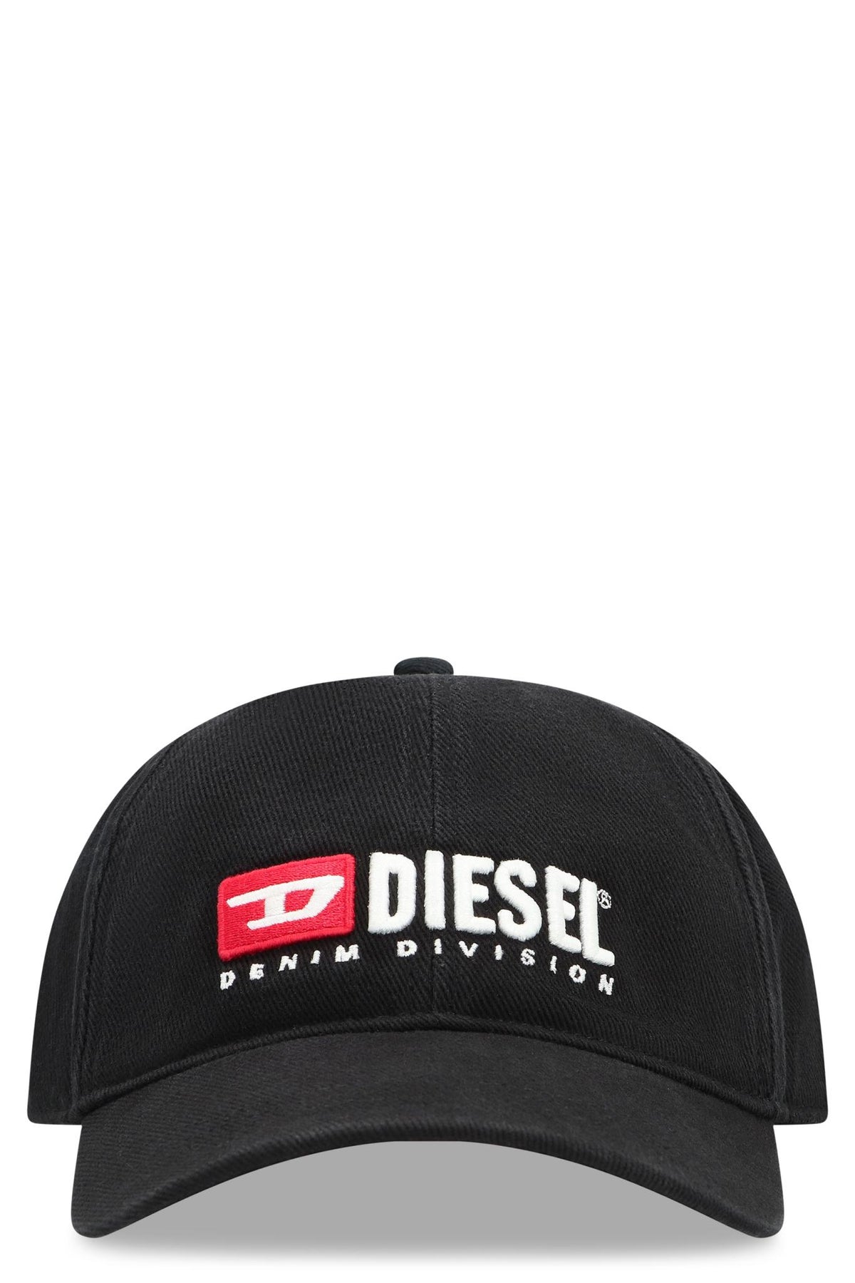 DIESEL Black Cotton Logo Baseball Cap
