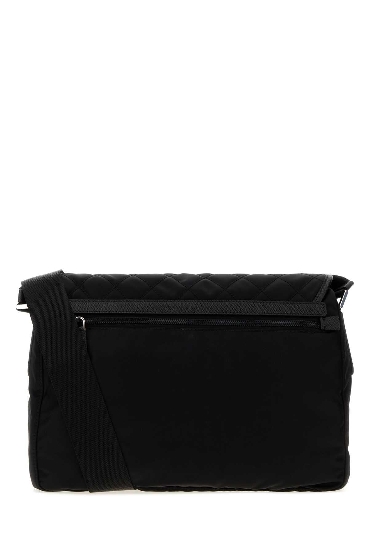PRADA Black Leather Crossbody Bag