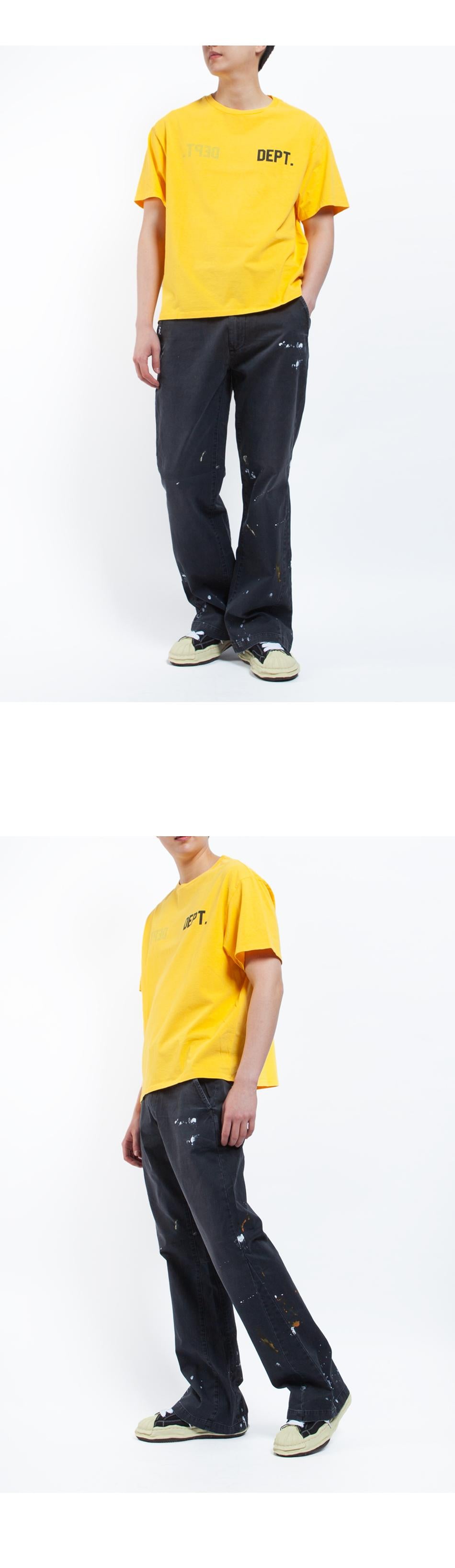 GALLERY DEPT. Student Coach Reversible DEPT Logo Short Sleeve T-S DCS 10003 GOLD