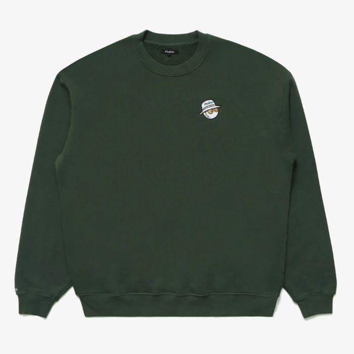 malbon Hunter Bucket Crewneck Long Sleeve Sweatshirt for Men M 9556 HGN