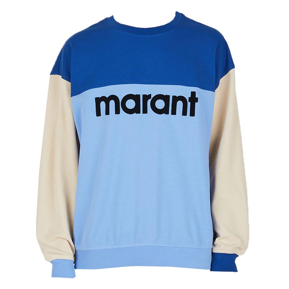 Isabel Marant Efton Colorblock Sweatshirt Navy Blue Men’s
