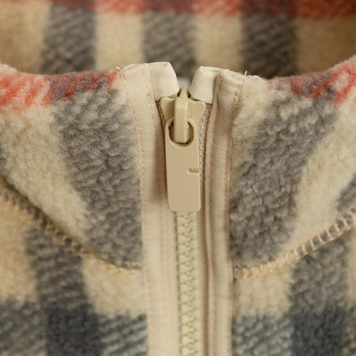 BURBERRY Beige Check Fleece Jacket Women 8100024