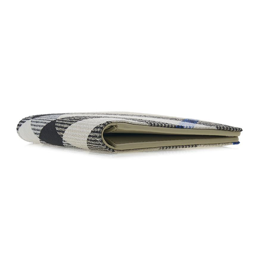 BURBERRY Men's Check Bifold Wallet