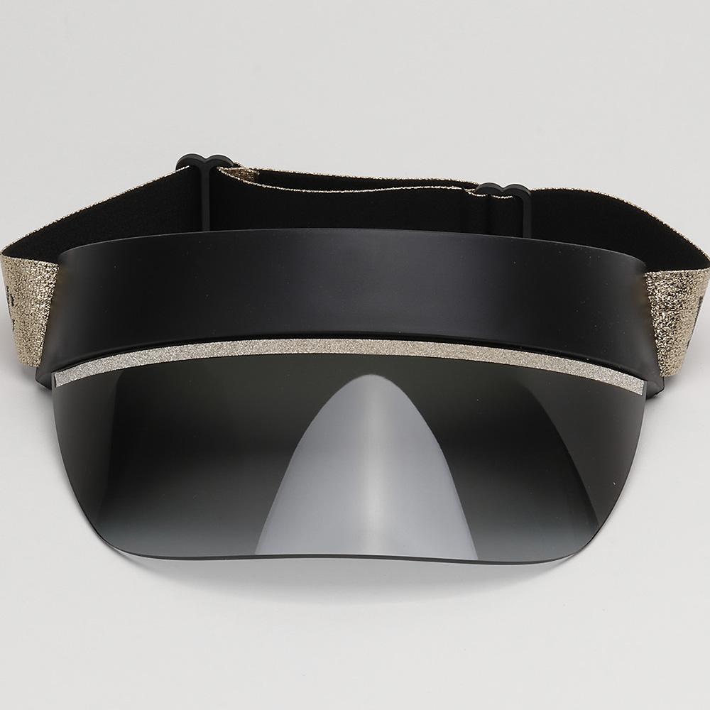 Jimmy Choo Black Gold Pearl Sun Visor Sunglasses Unisex CALIX 2M29O