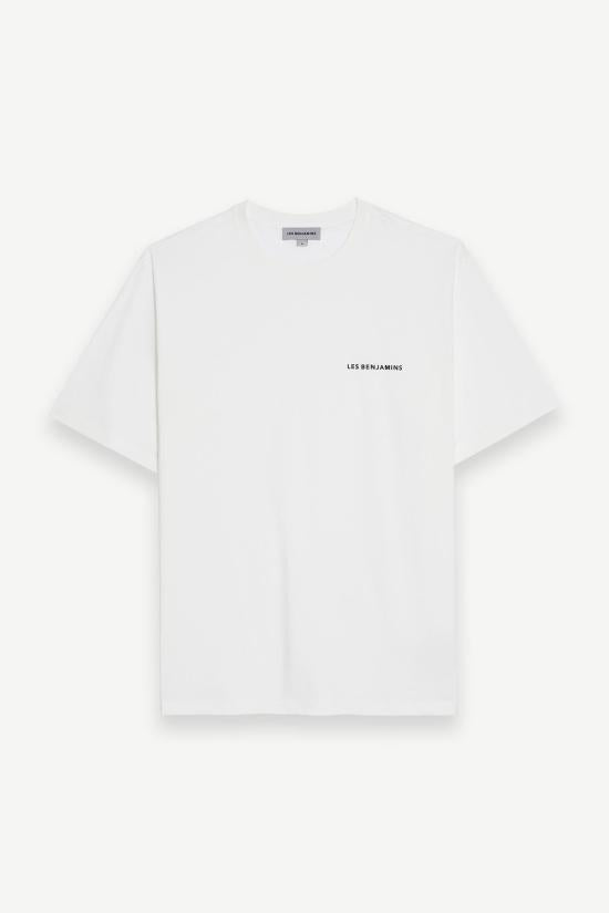 Les Benjamins Short Sleeve T-Shirt for Men LEBM251MRTS045WH WHITE DOM