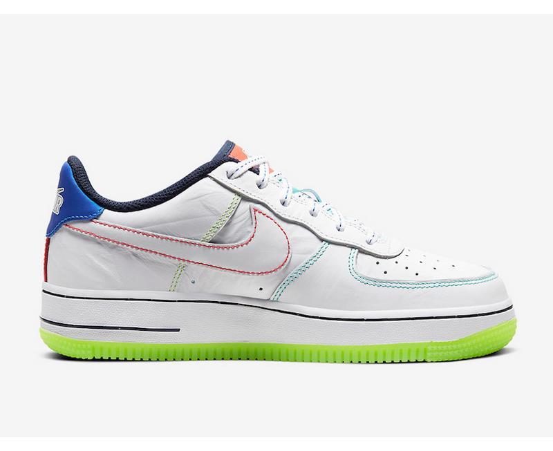 Nike Air Force 1 Low Outside the Lines GS White Sneakers CV2421 100
