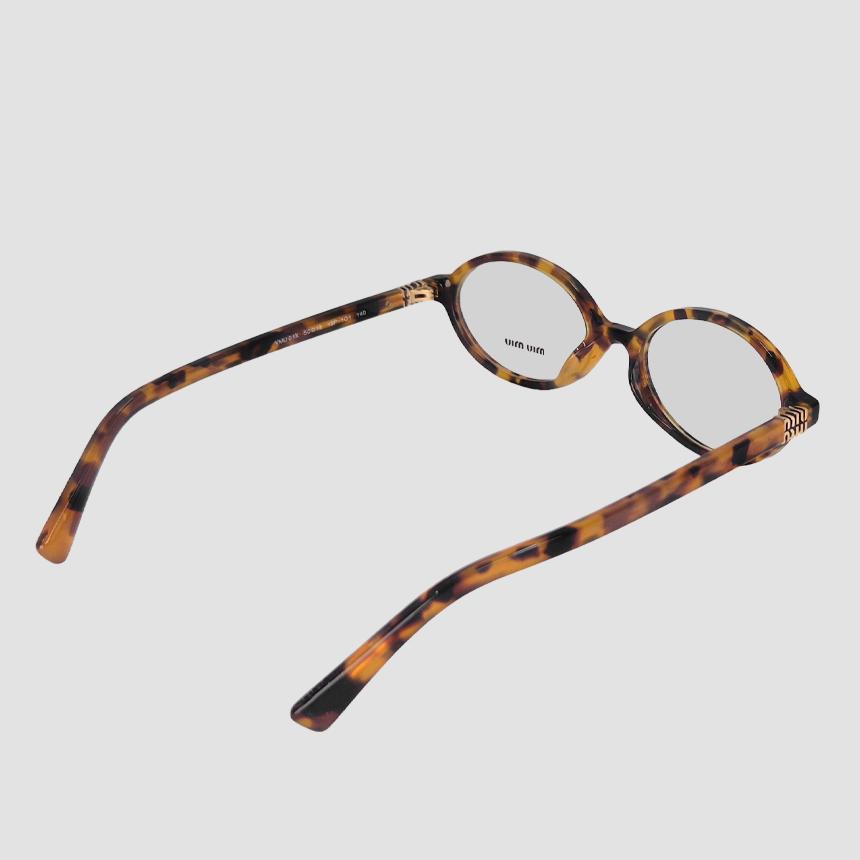 Miu Miu Havana Acetate Rectangular Eyeglasses MU01XV 19P1O1