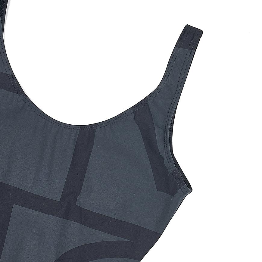 Toteme Monogram Print One-Piece Swimsuit Women’s Black 213842795 925 1