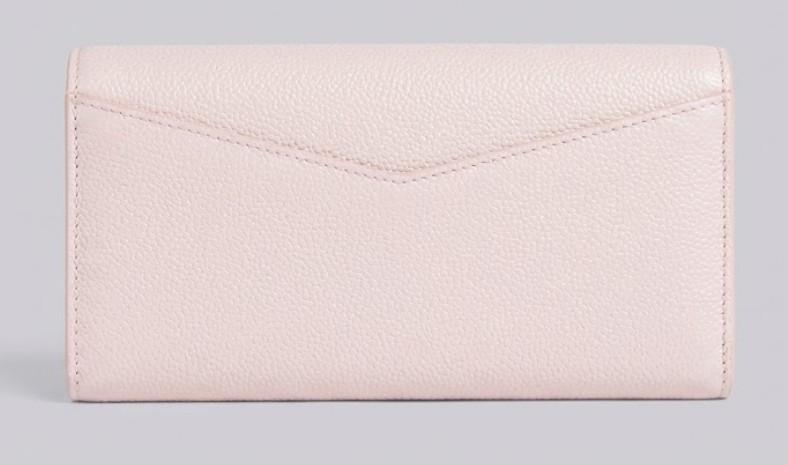 THOM BROWNE Pebble Grain Leather Envelope Long Wallet