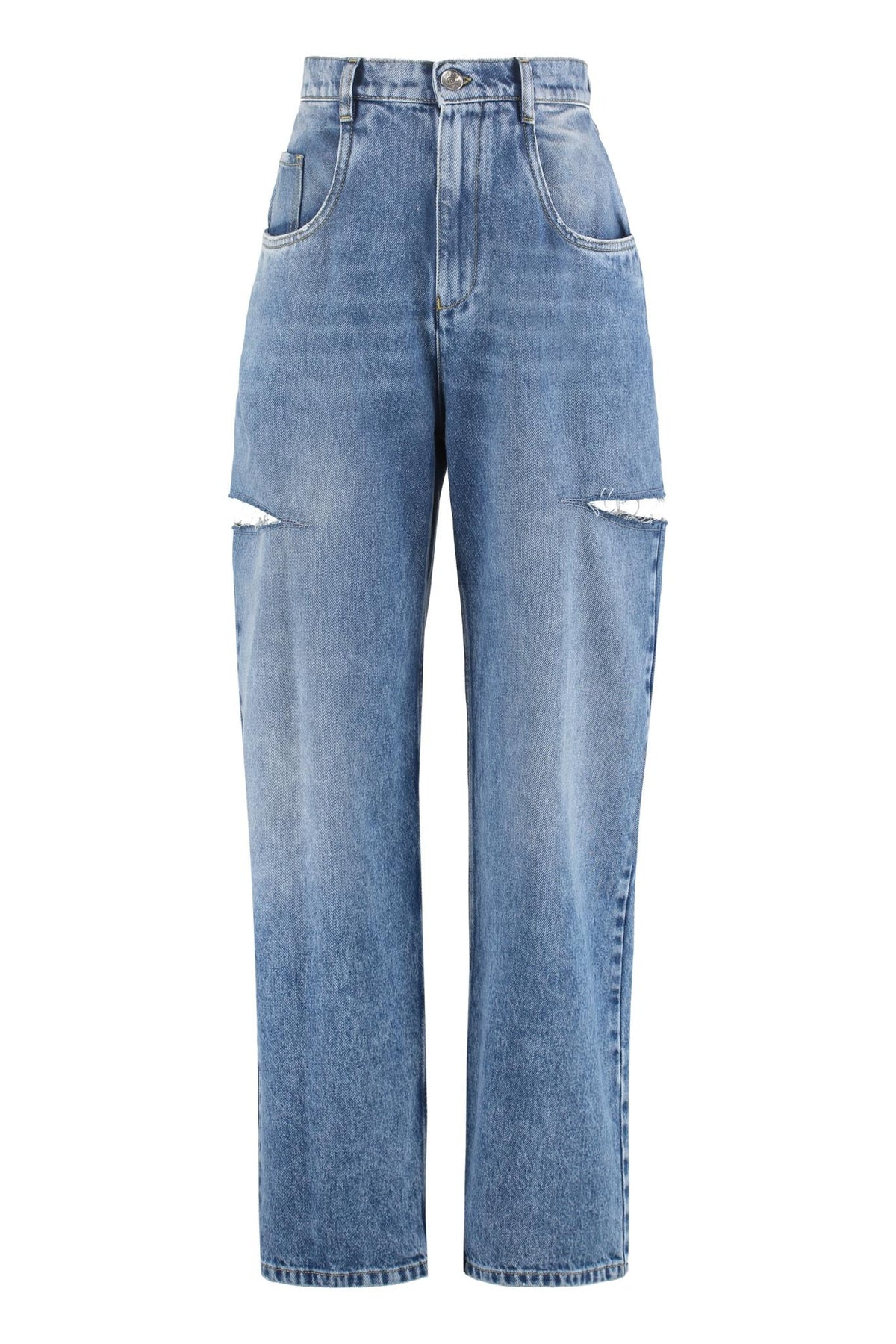Maison Margiela Blue Cotton Denim Jeans