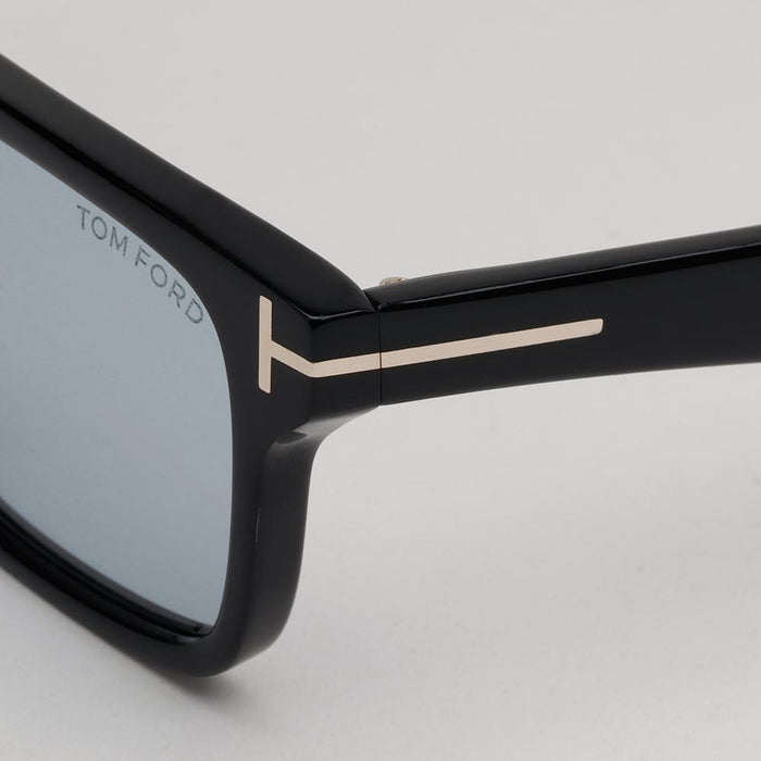 TOM FORD Blue Tint Square Acetate Sunglasses Asian Fit TF1148D 01A