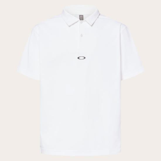 OAKLEY Men’s Short Sleeve Polo Shirt FOA408801WHITE DOM