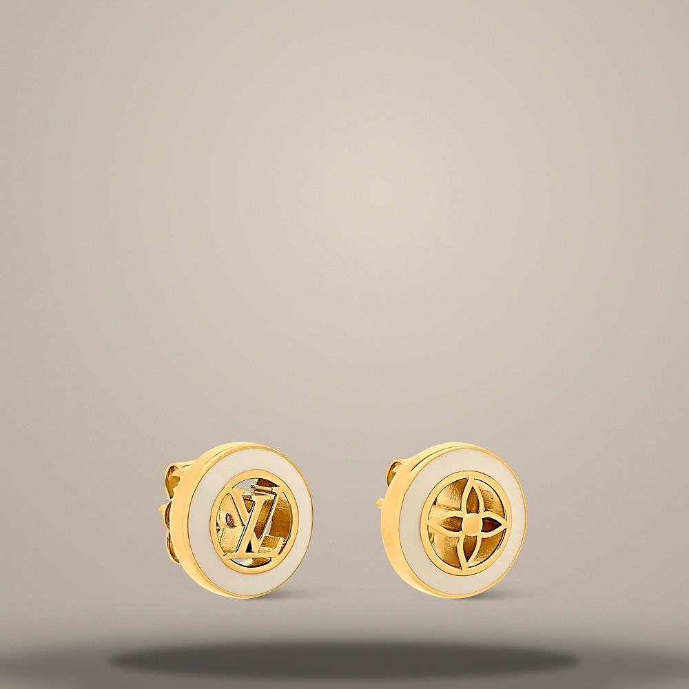 Louis Vuitton Gold-Tone Metal LV Nautical Earrings M03921