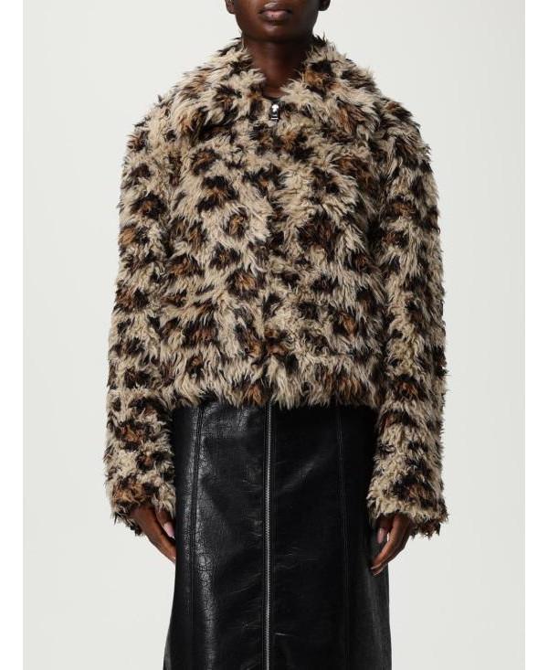 MSGM Animal Faux Fur Zip-Up Jacket for Men 3941MDH20 257606 23