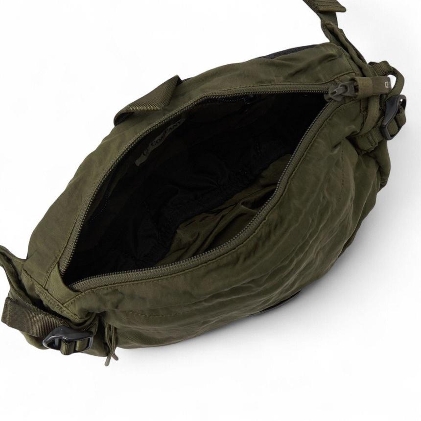 CP Company Unisex Nylon Hip Pack Crossbody Bag Green