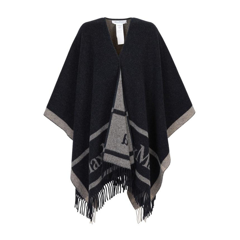 Max Mara Wool Cape Jacket HILDE Beige