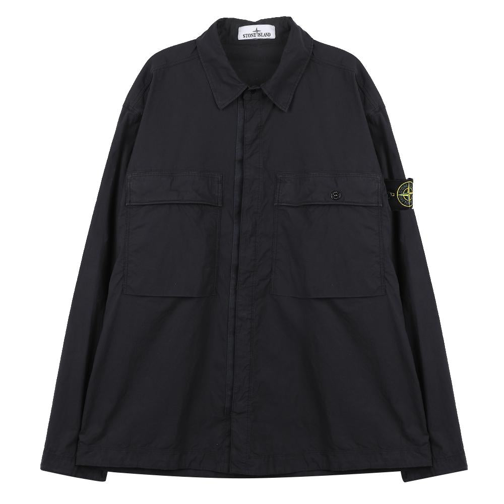 STONE ISLAND Comfort Fit Overshirt Jacket with Chest Po K1S151200015 S0003 V0020
