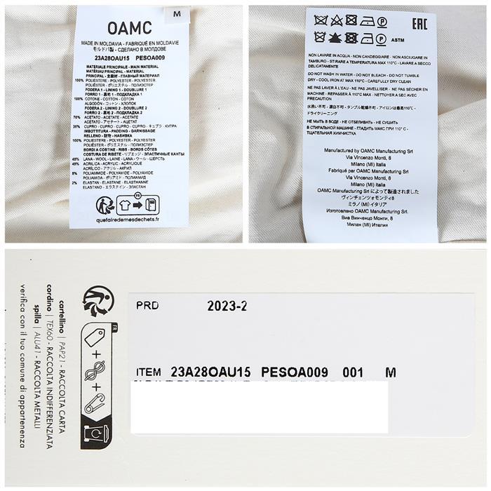 OAMC Taos Bomber Jacket 28OAU15 PESOA009 001 TAOS