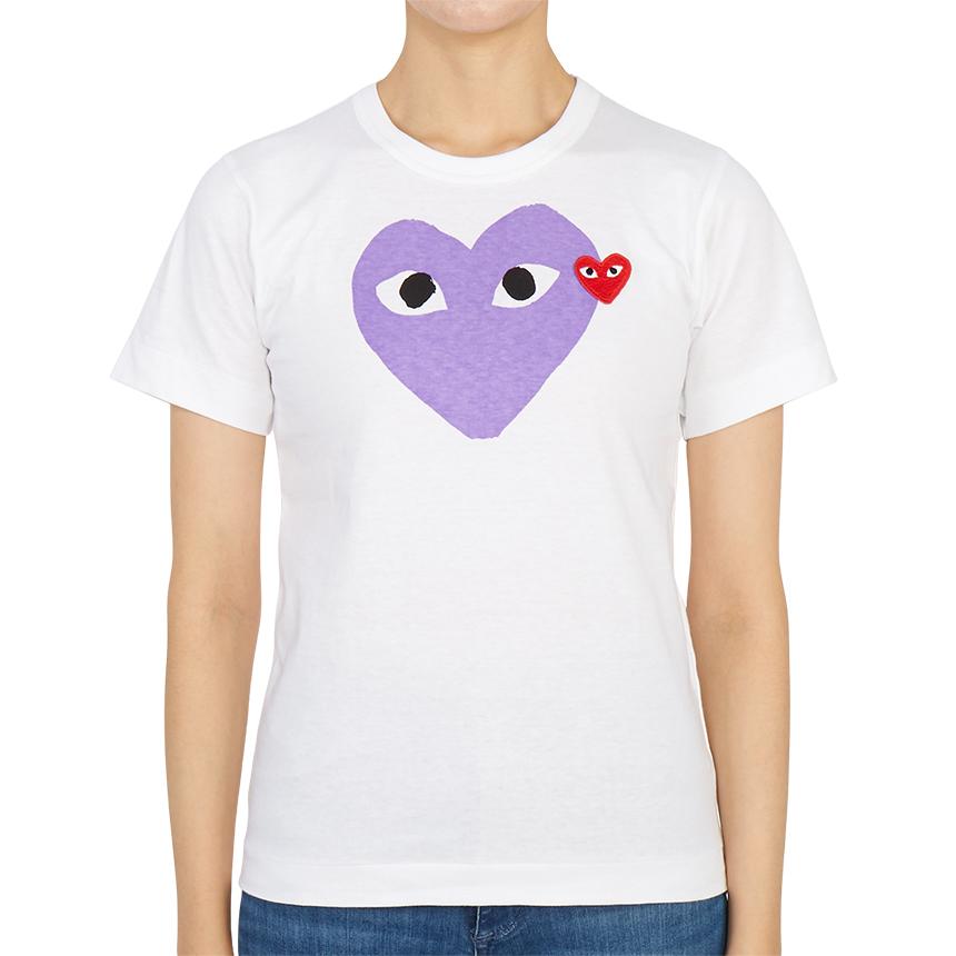 Comme des Garcons Red Heart Patch Short Sleeve T-Shirt AZ T105 051 1