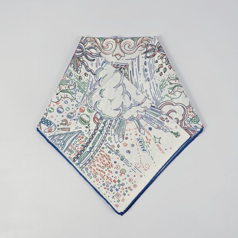 HERMES Please Hold the Line 90 Carre Silk Women’s Scarf
