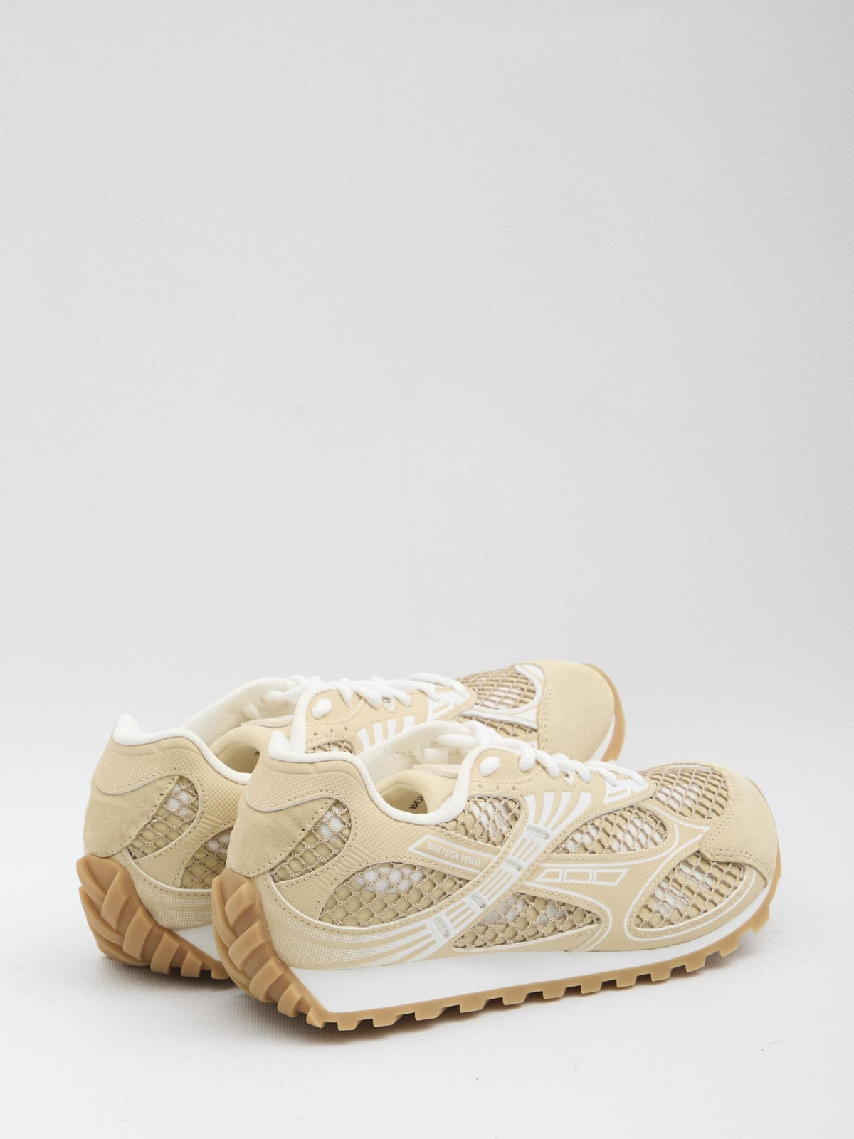 Bottega Veneta White Leather Low-Top Sneakers
