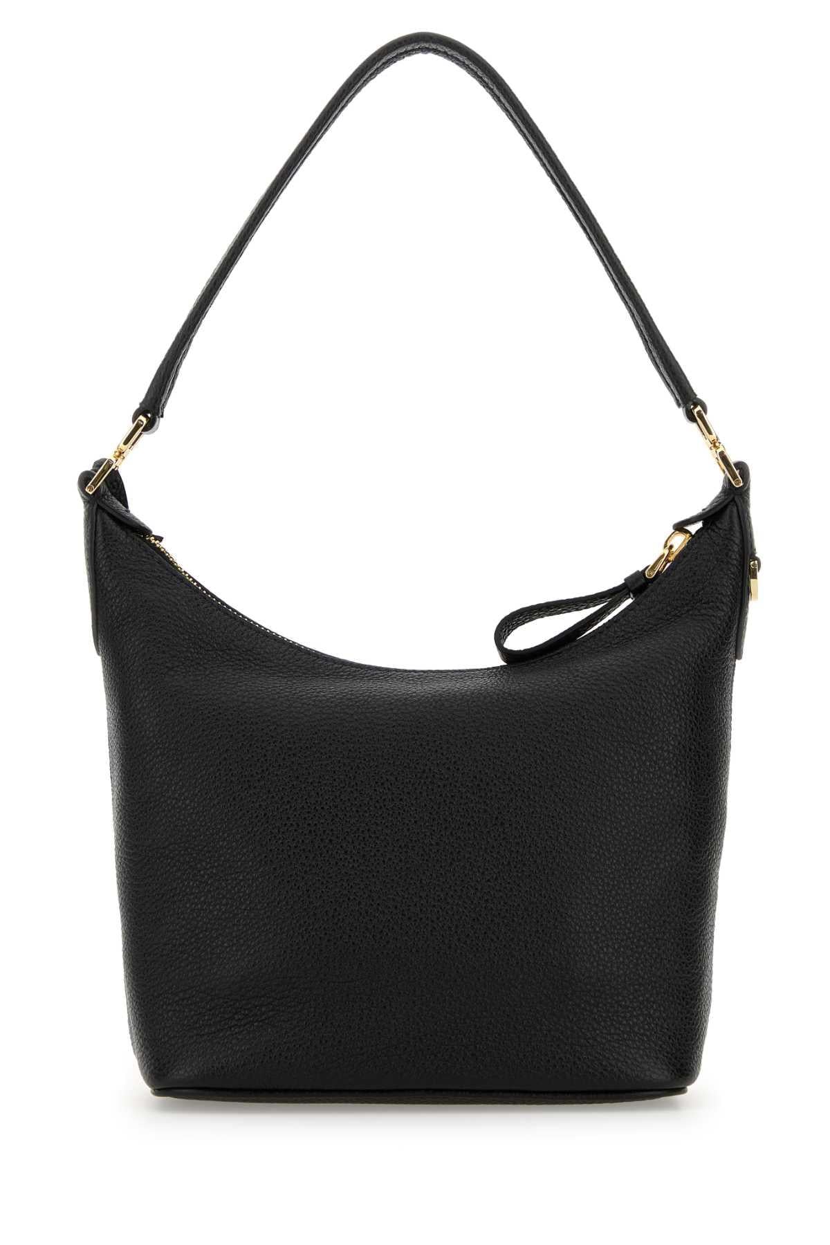 PRADA Brown Leather Shoulder Bag