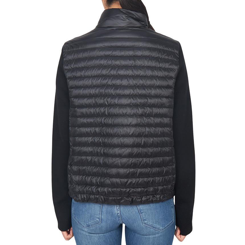 Moncler Women’s Padded Zip-Up Knit Cardigan Black