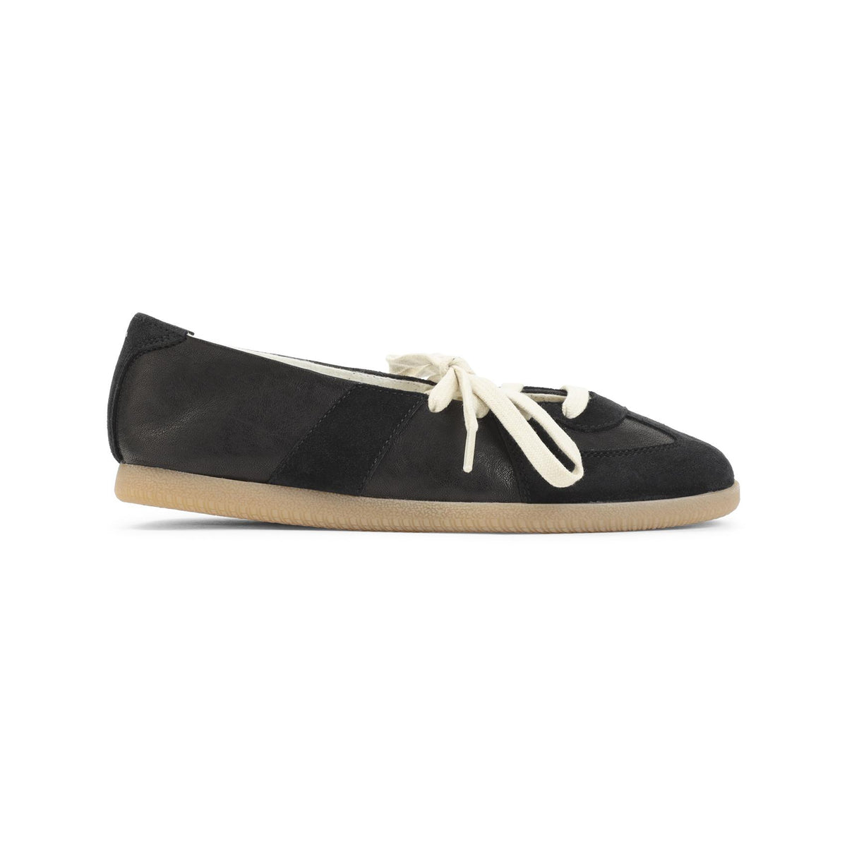 Maison Margiela Leather Flat Shoes Black Women’s Flats