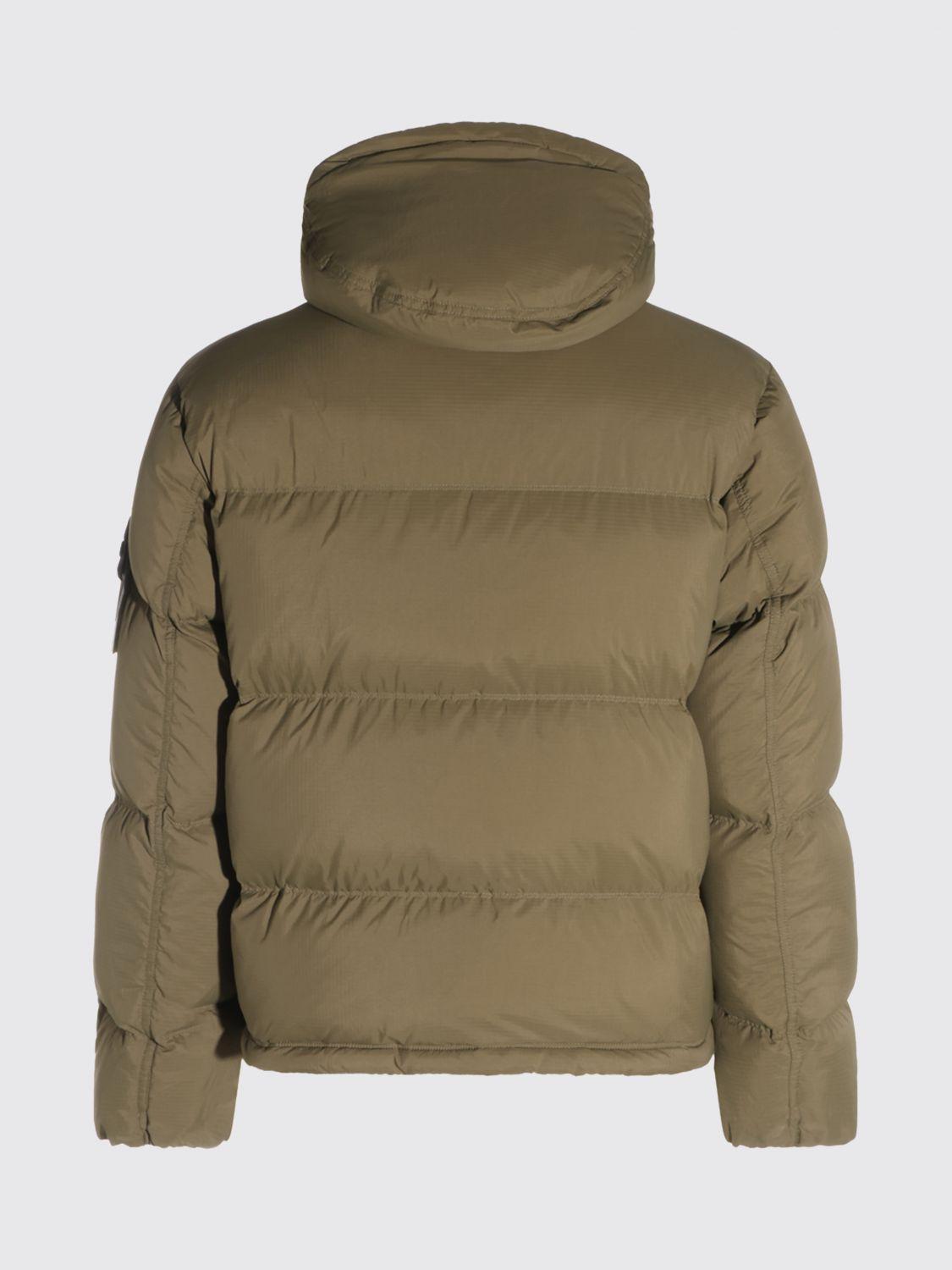 STONE ISLAND Green Down Puffer Jacket Men’s