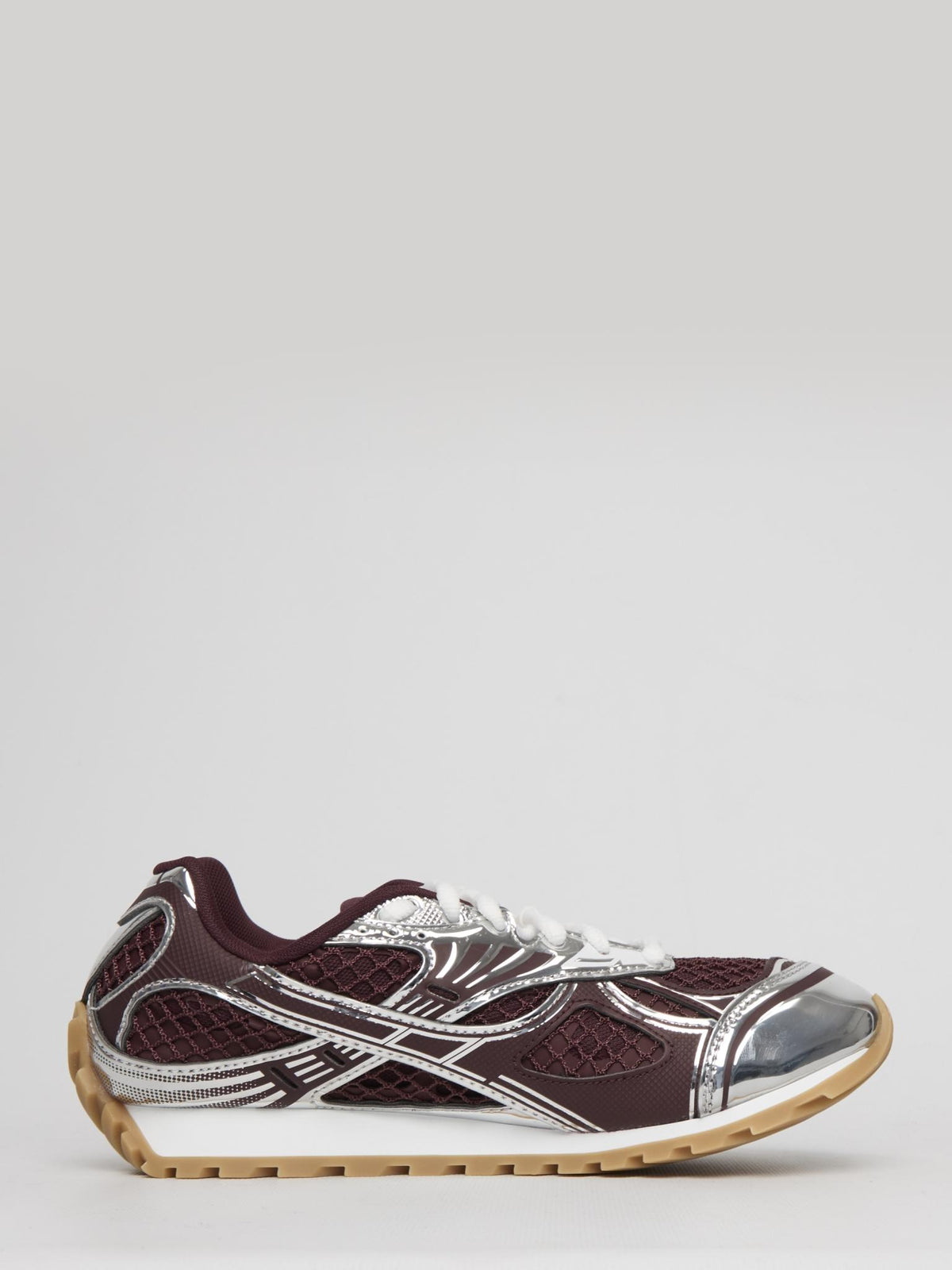 Bottega Veneta Brown Leather Low-Top Sneakers