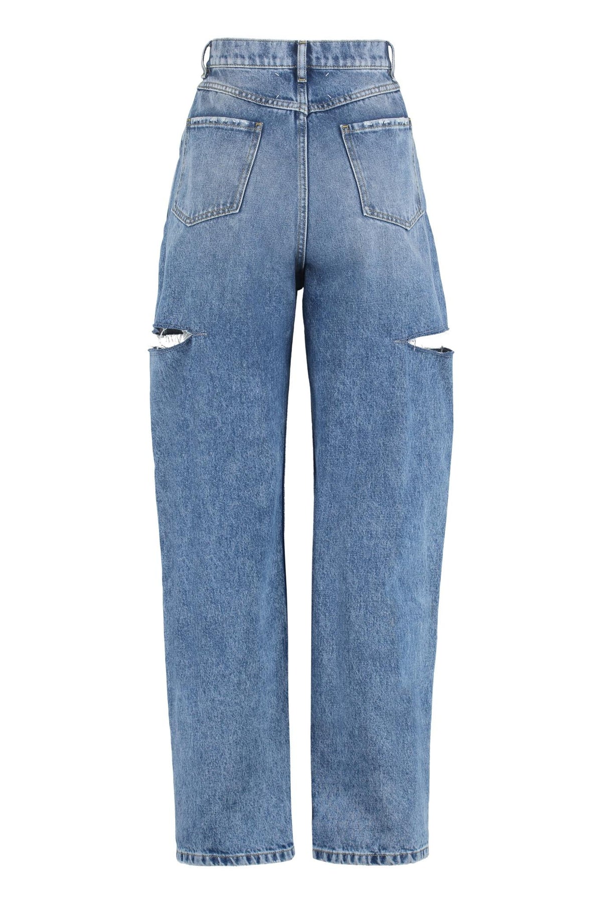 Maison Margiela Blue Cotton Denim Jeans