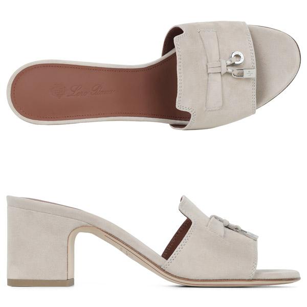Loro Piana Low Cashmere Summer Charms Sandals