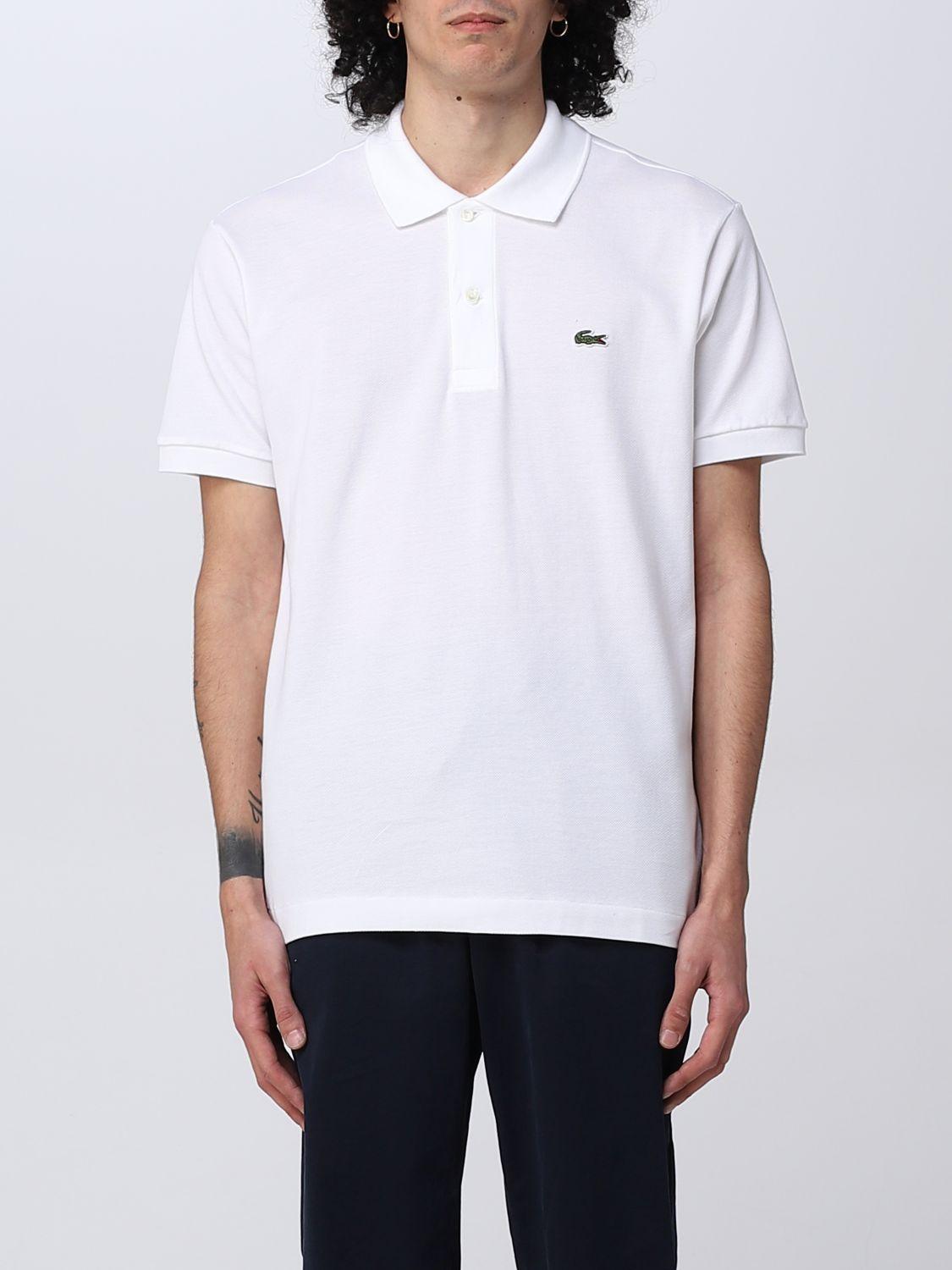 Lacoste White Classic Fit Short Sleeve Polo Shirt