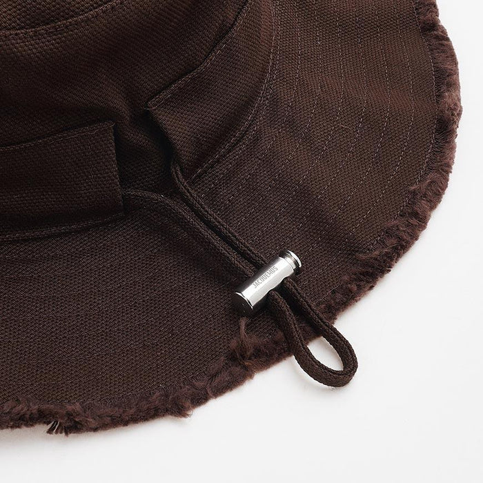 JACQUEMUS Unisex Artichoke Bucket Hat Beige Cotton