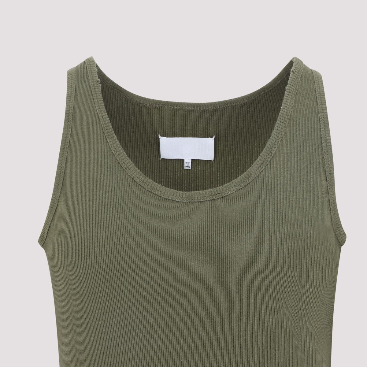 Maison Margiela Sleeveless Cotton T-Shirt Black Men’s