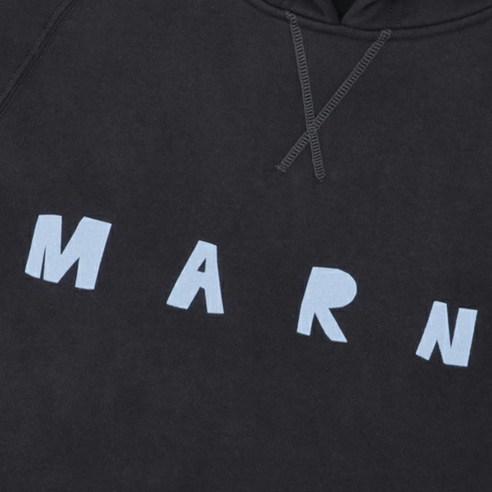 Marni Oversized Black Hoodie Women’s Hooded Sweatshirt