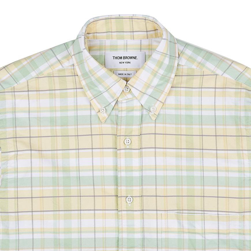THOM BROWNE Oxford Armband Long Sleeve Shirt Navy Men