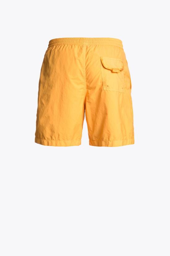 Parajumpers Yellow Drawstring Cotton Cargo Shorts Men PMPAKW 01519