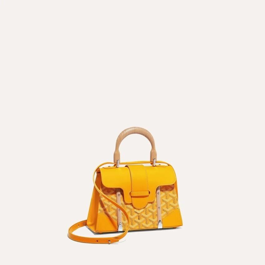 GOYARD Structured Saigon Mini Tote Bag Yellow Women’s SAIGR2 MINTY 08 CL08